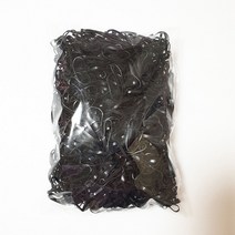 얌뚱이 검정 칼라 고무밴드 머리끈 헤어 고무줄 고무끈 선물 어린이집 유치원