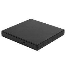 노트북 PC용 CD 기록 장치 USB 2.0 DVD 레코더 드라이브 외장 휴대용 CD 버너 판독기, 검은 색