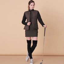클리브랜드 여성용 방풍 오픈형 우븐 가로 퀄팅 패딩 점퍼 CGKWJK147