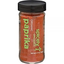 Spicely 유기농 파프리카 파우더 48.2g (1.7온스) 병 인증 글루텐 프리, 1.7 Ounce