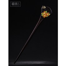 비녀 뒤꽂이 올림머리 한복 머리 장식 헤어 악세사리 수제 스털링 실버 칠보 유성 4