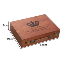 영정 사진 나무 보관함 장례 유품 정리 추억 상자, 단일사이즈, E