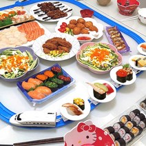 회전초밥기차 장난감 오마카세 초밥무한리필 가정용 대형 일식집 1인, 스시 기차 세트