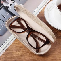 마그네틱 심플 단단 안경통 스틸 선글라스집 브라운