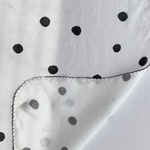 돗투돗X마롤로뜨 인견 블랭킷 아기여름 이불 담요 이불 어린이집낮잠이불 신생아, 인견블랭킷_바둑이(블랙)