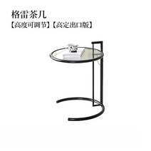 강화유리테이블 찻상 강화 유리 작은 원형 현대 스테인레스 스틸 앤티크 소파 리프팅 사이드, 1.티 테이블