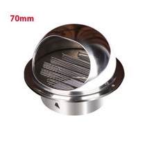 스테인레스 스틸 환기 배기 그릴 벽 천장 에어 벤트 그릴 덕트 커버 콘센트 난방 냉각 방수 캡, 70mm