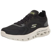 Skechers 남성용 고런 글라이드 스텝 플렉스 애쓸레틱 워크아웃 러닝 워킹 에어 콜드 폼 스니커즈 블랙/라임 10 X-W