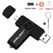뜨거운 판매 TYPE-C USB 2.0 Pendrive 64 기가바이트 32 고속 펜 드라이브 플래시 디스크 안드로이드 스마, 01 Black_03 16GB