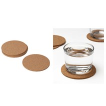 이케아 아브스킬드 컵받침 코르크 10cm 12개 카페 커피숍추천