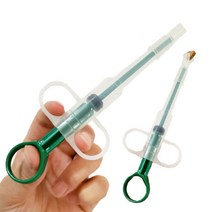 피케이몰 1+1 반려동물 약 투약기 고양이 강아지 알약 주사기 약먹이기 필건, 2개
