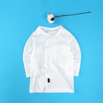 [조아뜨] 퓨어 편면 배냇저고리 크림 여름용