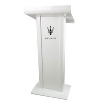 교수대 책상 교수 보면 사회자 사회대 학원 사무용 발언대 강대상 단상, 비범한 흰색