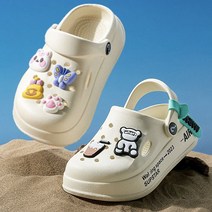 미소 배색샌들 악세사리포함 아쿠아슈즈 키즈여름샌들 유아샌들 비오는날 휴가룩