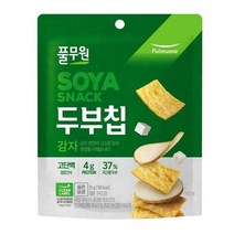 풀무원 사무실간식 탕비실 어린이집 영양간식 주전부리 군것질 두부칩 감자 고단백칩 국산콩두부 35g, 21개