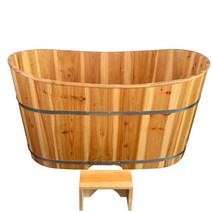 CAMPA 히노끼욕조 스파 미니욕조 히노끼탕 1인, 길이 90cm 폭 60cm