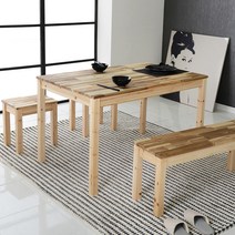4인식탁 테네로테이블 1200x750x720 아카시아 도장, 단품