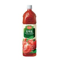 칠성 탕비실 손님대접 가족간식 델몬트 토마토 주스 과즙음료 과일주스 생과일 1.5L 6개, 10세트