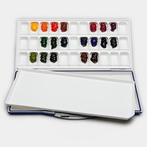 미젤로 수채화 팔레트 분리형 미술 보조 도구 33칸