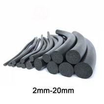 블랙 EPDM 고무 폼 씰링 스트립 캐비닛 어 씰용 라운드 스폰지 코드 바 23456789023456820mm, 06 Dia 4.5mm_03 3 Meters