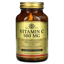 솔가 비타민 c 500 mg 100 식물성 캡슐, 100 Count