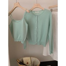 Banhany 실랑 봄 나시 가디건 세트 8color 23030903