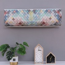 삼성 무풍 엘지 휘센 위니아 캐리어 구형 2in1 벽걸이 에어컨 커버 덮개, 멀티컬러 파인애플