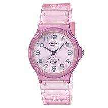 CASIO 카시오 MQ-24S-4B 공용 투명 클리어 학생 수능 시험 시계