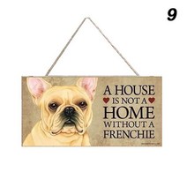 카페 인테리어 소품 샵 벽인테리어 Home Decor Wooden Dog Sign Pet 걸이식 플라크 펜던트 20x10cm 보드 사인 앞문 울타리 마당 직사각형 애완 동물 태그, 9
