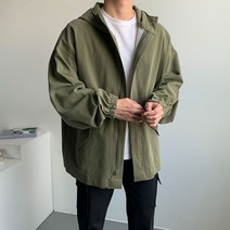 남자 오버핏 피그먼트 후드 야상 카키 면 자켓 점퍼 남자 가을 겨울 간절기 아우터 옷 코디