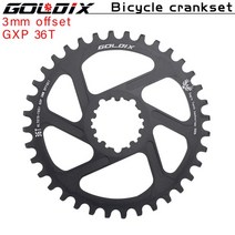 자전거 스프라켓 크랭크 MTB 산악 체인링 좁은 와이드 체인휠 30T 32T 34T 36T 38T SRAM GXP XX1 X9 XO X01 gx Eagle NX 11/12 스피드, offset 3mm 36T, 1개