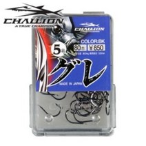 챌리온 CBOX 구레(벵에돔) 블랙 덕용바늘 바다바늘, 1개