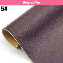 가죽 PU 자체 접착 수정 수리 패치 스틱 온 소파 보조금 패브릭 스티커 스크랩북 소재, 17 Deep coffee_02 137x30cm