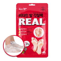 레스트업 리얼 비타민 발 각질제거팩, 1개, 3개