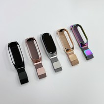 샤오미 미밴드7 밀레니즈루푸 스트랩+필름 2매입 증정, 실버