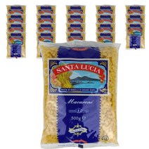 산타루치아 마카로니 macaroni 파스타 홈쿡 대용량 업소용 식당 식자재 면 500g, 20개