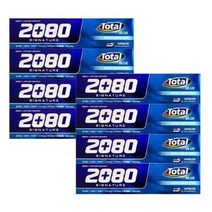 2080 시그니처 토탈블루 치약 125g, 8개