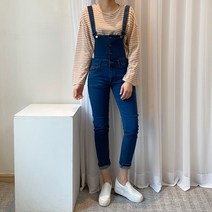 [S-L까지] 스판짱짱 멜빵 오버롤 점프수트 3color