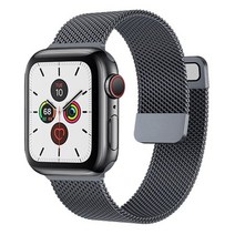 애플워치 호환 스트랩 교체 milanese 루프 밴드 for watch uitra 8 7 6 5 4 se 45mm 44mm 41mm 40mm 메탈 마그네틱 더블 섹션 스트랩 3, 스페이스 그레이, 42mm 44mm 45mm 49mm