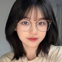 RAUOJOS 블루라이트 차단 안경 반금속 프레임 100% UV400 보호 + 안경 케이스 세트 ROS - B002