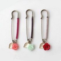 PGM1*^몰디비디 스톤 플라워 패션배지 장미 장식뱃지 브로치^*1췤pgm