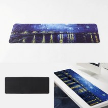 롱 마우스패드 80x30cm 별밤 마우스패드파는곳 게이밍패드 디자인마우스패드 마우스장패드추천 데스크매트제작