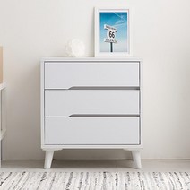 600 거실 드레스룸 다리탈부착 3단 서랍장 옷수납 엔틱 모던 안방 설함장, 올오크