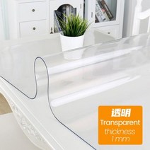 비트라테이블 PVC 투명 식탁보 방수 내유성 데게 부드러운 유리 실리콘 직사각형 테이블 매트, Transparent+40x60cm