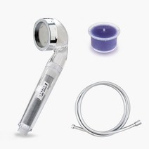 샤워애 맥스 비타민 샤워기 라벤더향+꼬이잔 샤워기 튜브호스 2M(실버), 맥스비타민 라벤더향+꼬이잔 샤워기 튜브호스 2M(실버)