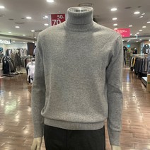 트레몰로 (주)세정 어반 남성 *22년 F/W 겨울 그레이 울 캐시미어 혼방 따뜻하고 부드러운 목폴라 니트 티셔츠 TRNBFYZ9181 -7881 + 양말증정