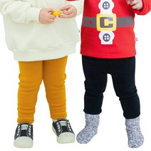 스윗밍크레깅스 2종세트 아동용 밍크털 안감 기본 레깅스 국내제작