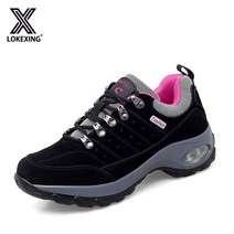 아웃도어 여성 운동화 키높이 워킹화 여성 에어쿠션 트레킹화 스웨이드 통기성 여성화 추천 LKXYDX0002115