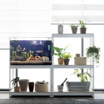 어항 받침대 900 축양장 철재, 900x300, 600x2단, 화이트