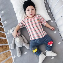 구름위에햇님 아기티셔츠 여우줄줄이 (단종상품 할인)